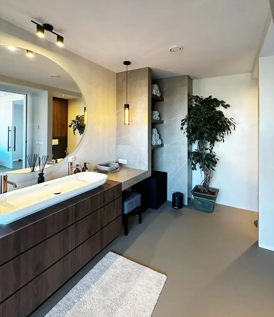 Badkamer stucwerk in Rhoon en omgeving